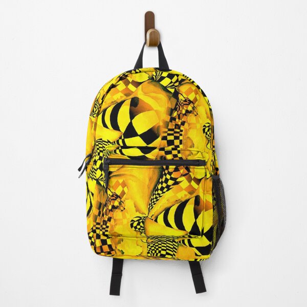 Item preview, Yellow Chessboard Geometric Dynamic Distorted Pattern designed and sold by Nisuris.