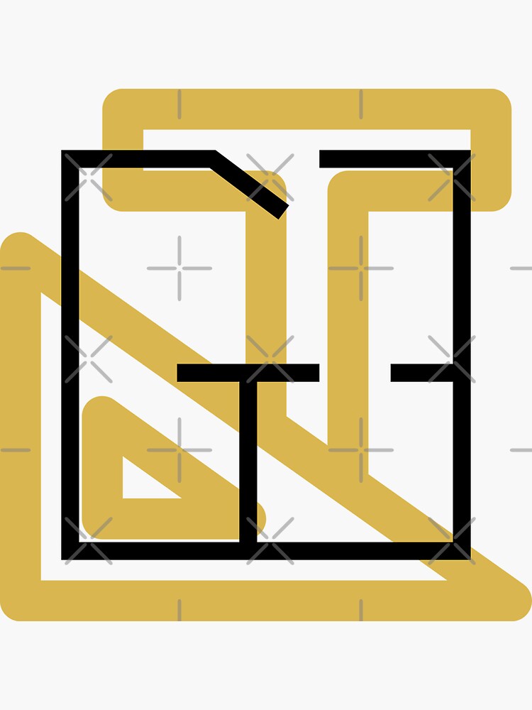 Thumbnail 3 of 3, Sticker, Architect Logo designed and sold by KarenElyssa.