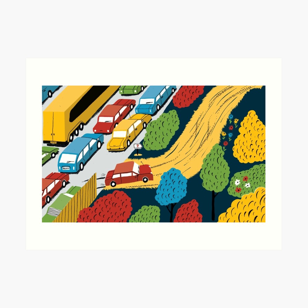 The road less travelled Art Print