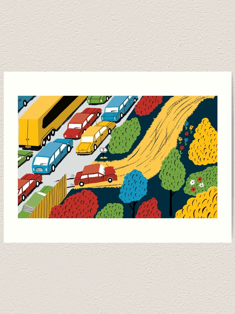 Alternate view of The road less travelled Art Print