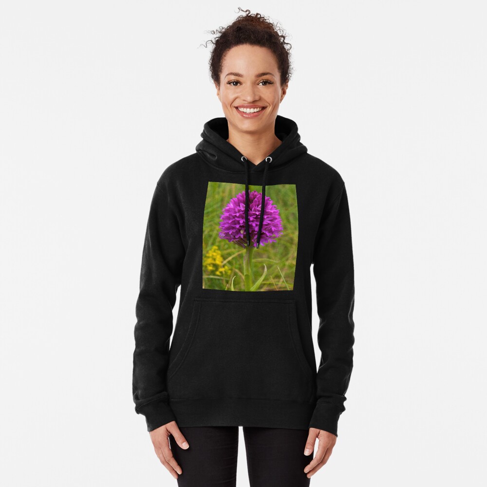 Pyramidal Orchid, Inishmore, Aran Islands Pullover Hoodie