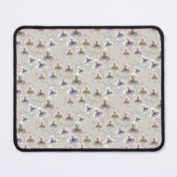 Item preview, Pink, white Orchid on grey. designed and sold by marinaklykva.