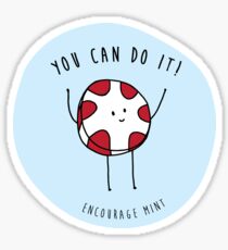 encourage mint Sticker