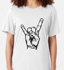 Devilhand - Pommesgabel Slim Fit T-Shirt
