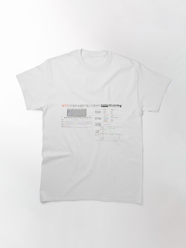 Alternate view of a mini WAV binary Classic T-Shirt