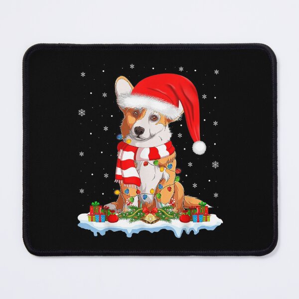 Item preview, Corgi Dog Lover Xmas Lighting Santa Hat Christmas designed and sold by irmansw.