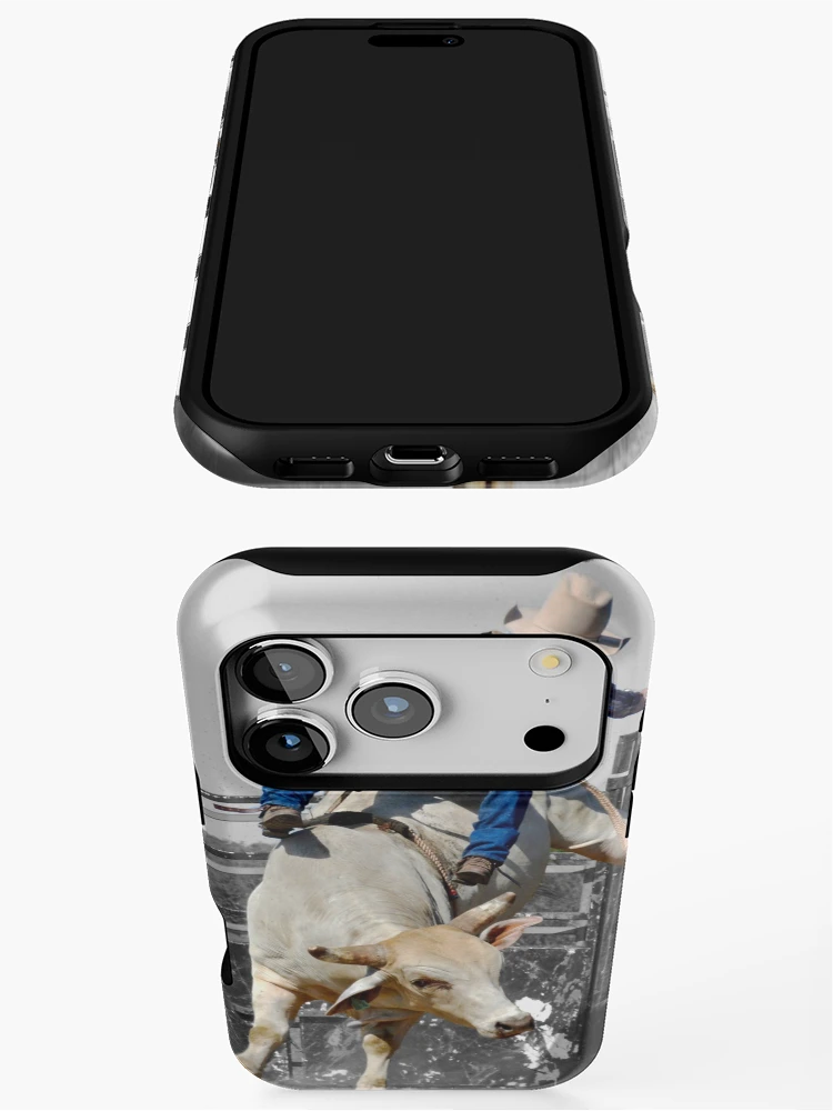 Thumbnail 3 of 4, iPhone Case, BULL RIDER, RODEO ART designed and sold by Barbara Jean Photo Art And Design.