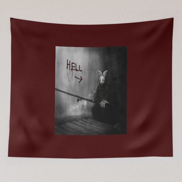 Item preview, Beware the Bunnyman designed and sold by TheHauntingofUs.