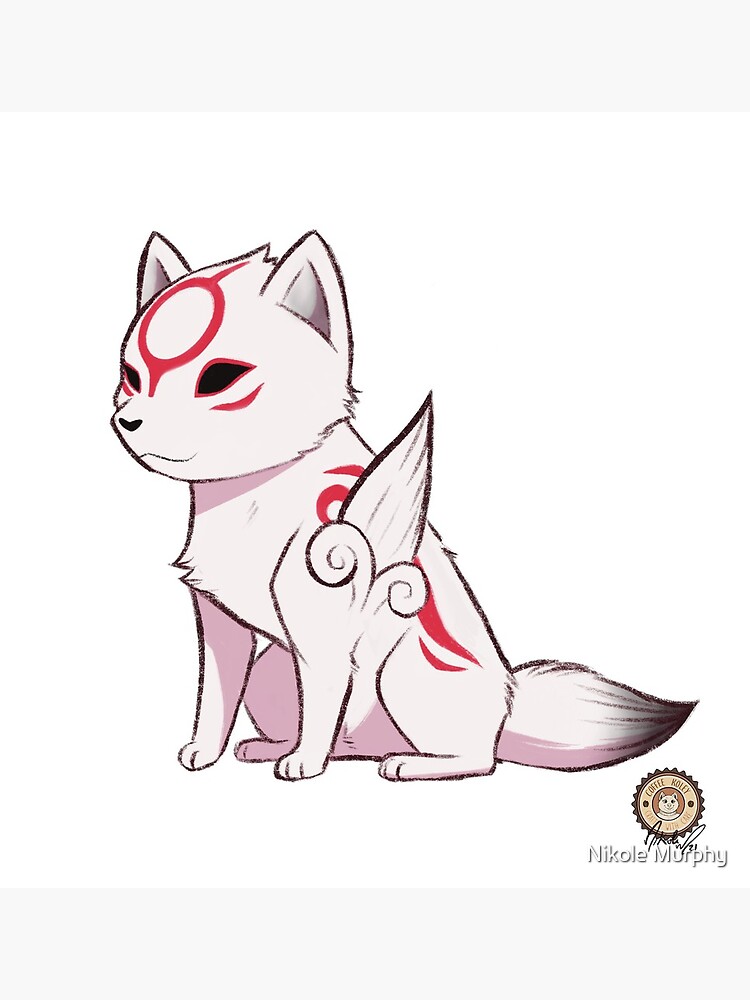 Okamiden - Chibi and Kurow by krystlekmy on DeviantArt