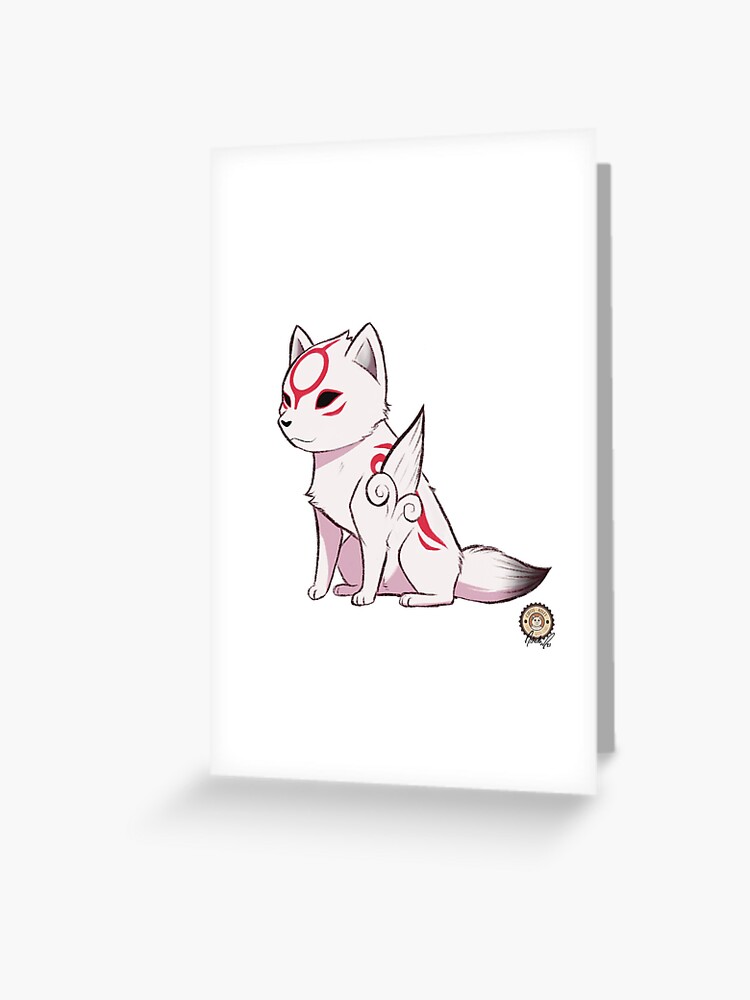 Chibiterasu Okami Okamiden | Greeting Card