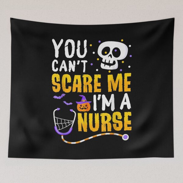 Item preview,  Halloween Skull Head You Cant Scare Me Im Nurse Gifts designed and sold by irmansw.