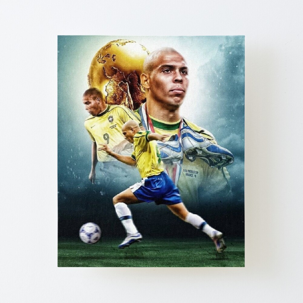 Ronaldo Nazario Signed Photo Display - 12x10 Brazil Icon Autograph