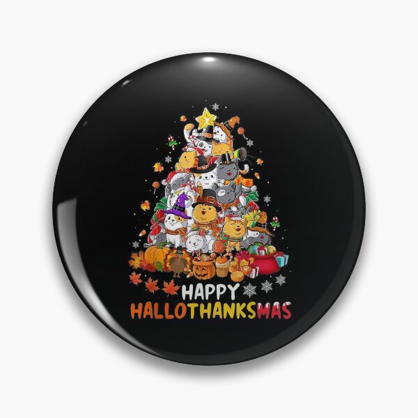 Item preview,  Happy Hallowthanksmas Ca Funny Kitten Pumpkin Turkey designed and sold by irmansw.