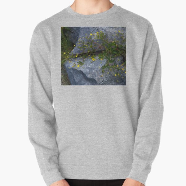 Tormentil, Dun Aengus, Inishmore, Aran Islands Pullover Sweatshirt