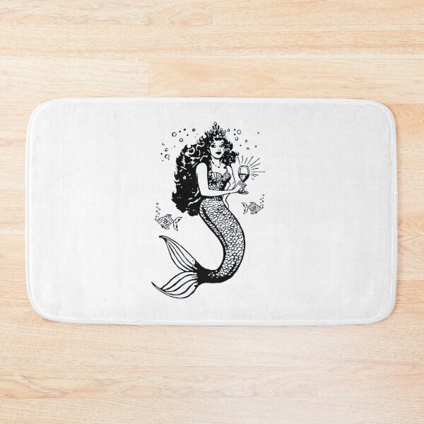 Item preview, Mermaid Drinking Wine designed and sold by domdesigns468.