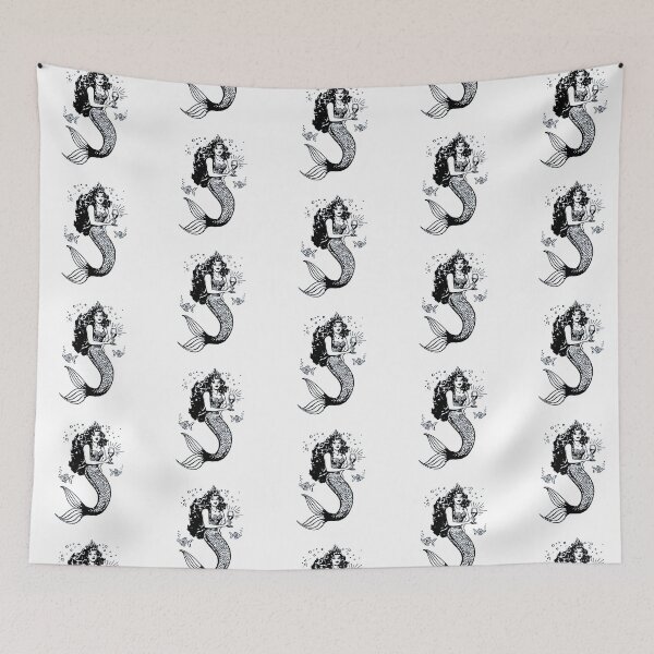 Item preview, Mermaid Drinking Wine designed and sold by domdesigns468.