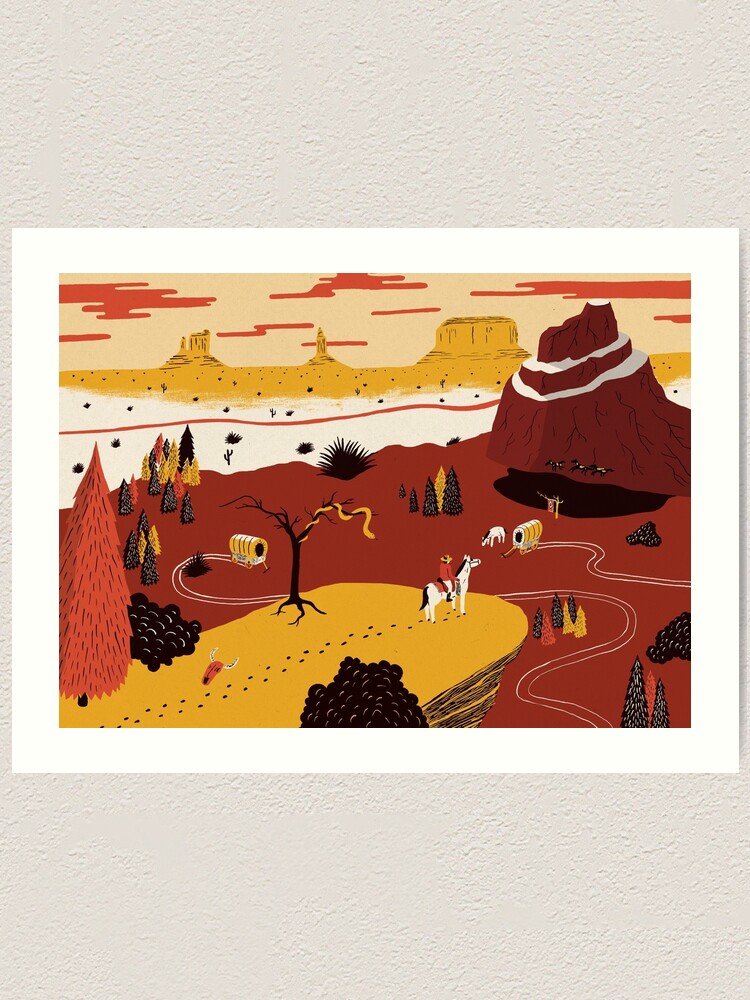 Alternate view of Way Out West Art Print
