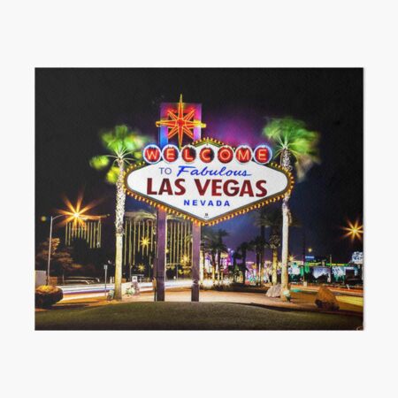 LAS VEGAS. VINTAGE SIGNS Art Print by MGNG