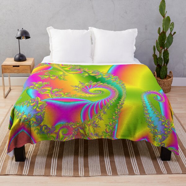 Item preview, Happy Fractal | Vibrant Coral and Citrus Pattern | High Vibrational designed and sold by JillyJ05.