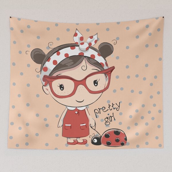 Item preview, Pretty Girl with Lady Bug designed and sold by Pinkaudi.