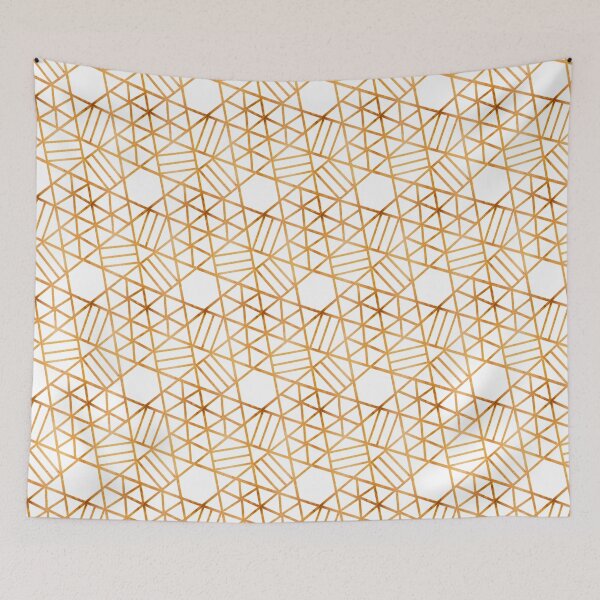 Item preview, White And Rose Gold Luxury Art Deco Pattern designed and sold by Versatill.