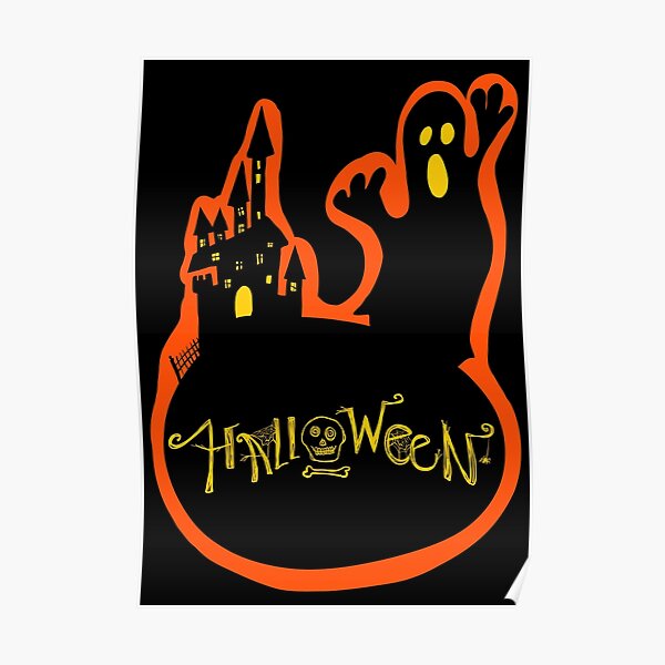 Halloween haunted house Poster