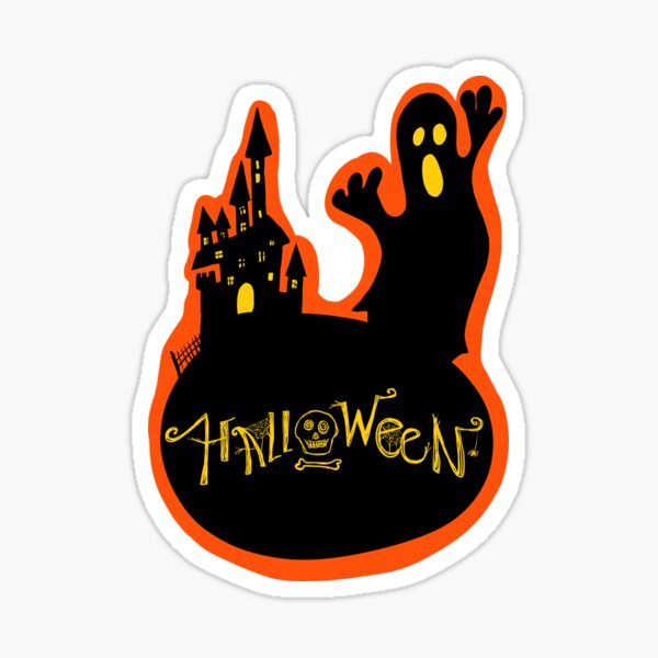 Halloween haunted house Sticker