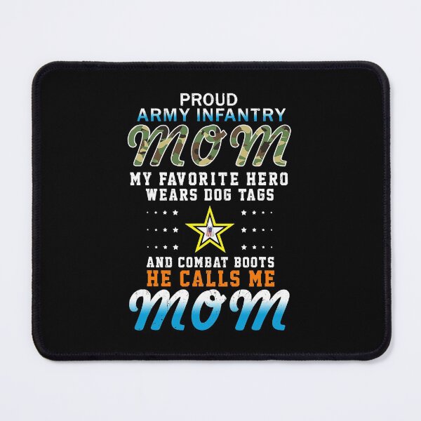 Item preview, Hero Wears Dog Tags & Combat Boots-Proud Army Infantry Mom  designed and sold by WoolRudransh.