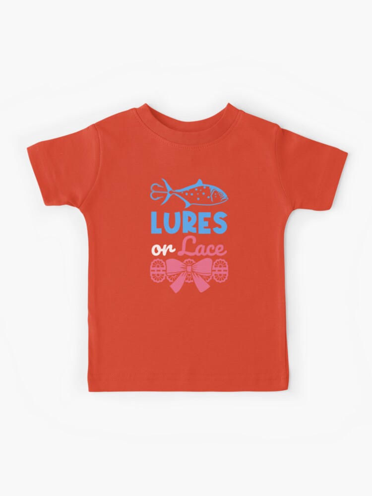 Lures Or Lace Gender Reveal Fishing Themed Girl Boy Essential T-Shirt by  123428094