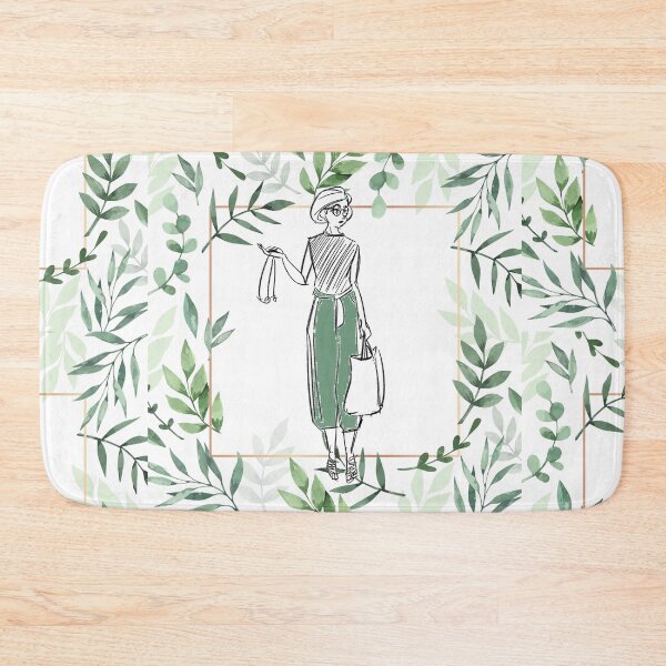 Item preview, Hand Drawn Woman Sketch in Olive Frame designed and sold by VinBasis.