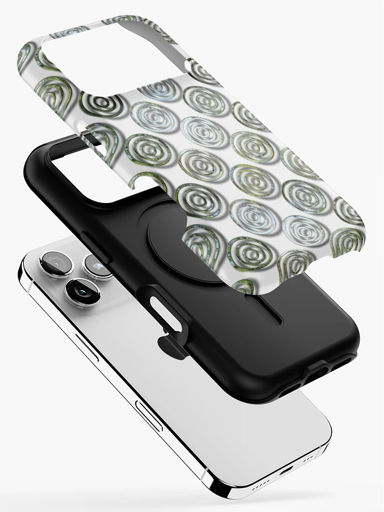 Thumbnail 2 of 4, iPhone Case, Metallic Rings Pattern designed and sold by MarkUK97.