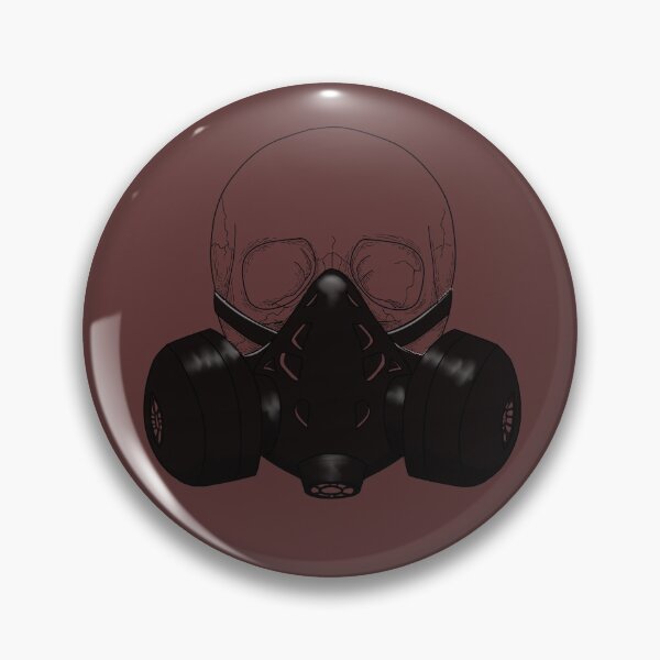 Item preview, Skull wearing a gasmask  designed and sold by DoesArtAndStuff.