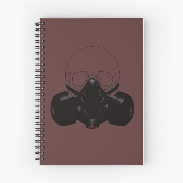 Item preview, Skull wearing a gasmask  designed and sold by DoesArtAndStuff.
