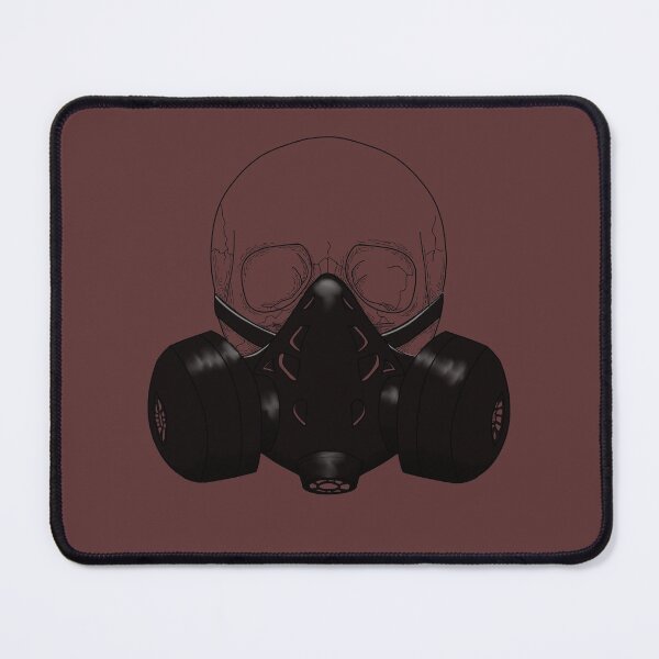 Item preview, Skull wearing a gasmask  designed and sold by DoesArtAndStuff.