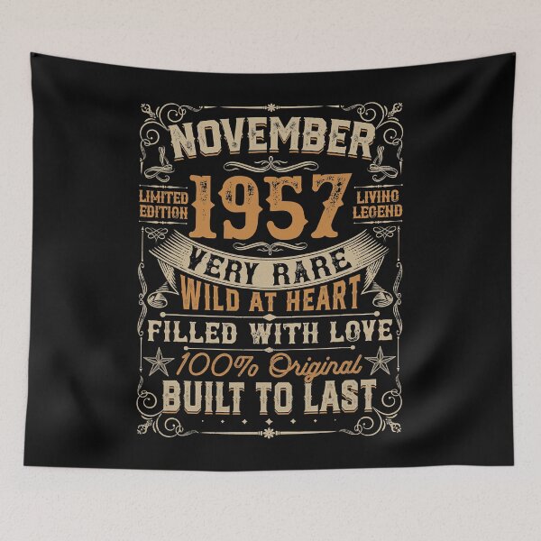 Item preview, Born In November 1957 64th Birthday Gift Retro 64 Years Old  designed and sold by WoolRudransh.