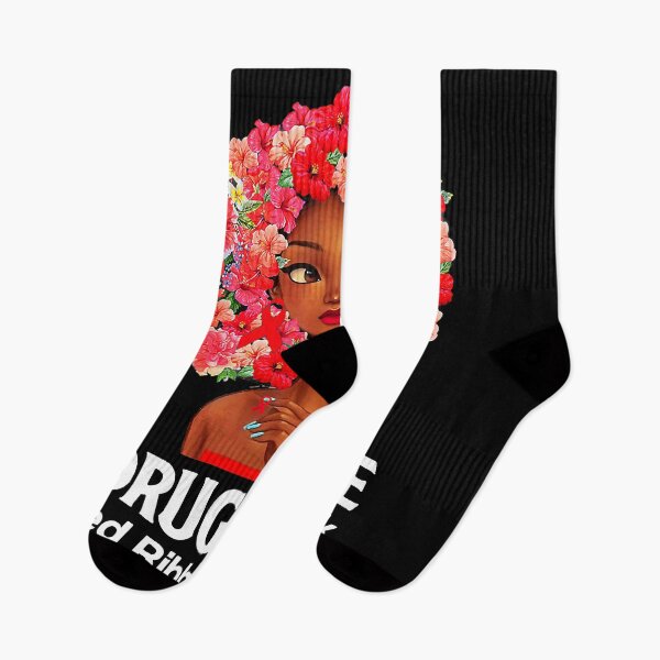 Item preview, In October We Wear Red Ribbon Week BlackWoman Awareness 2021  designed and sold by WoolRudransh.