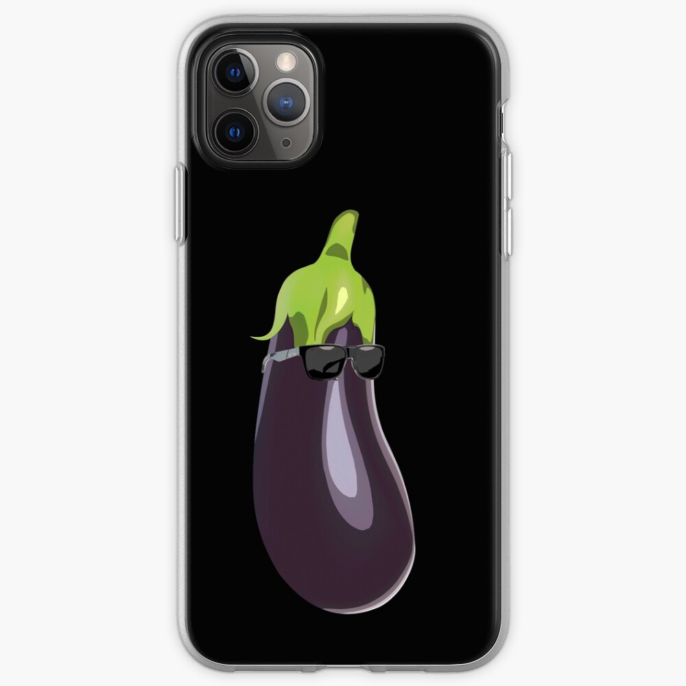 "Eggplant Emoji Sunglasses TShirt Popular Emoticons Aubergine