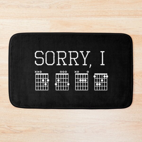 Item preview, Sorry I DGAF Funny guitar chords hidden message | Funny guitar music gifts designed and sold by Violet Treasures.
