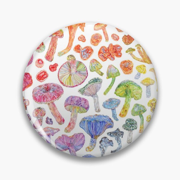 Item preview, Watercolor Rainbow Mushroom Heart designed and sold by beccaboyce.