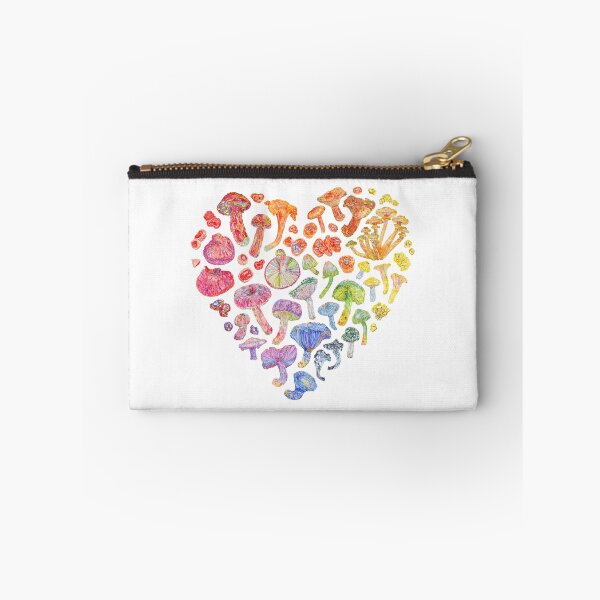 Item preview, Watercolor Rainbow Mushroom Heart designed and sold by beccaboyce.