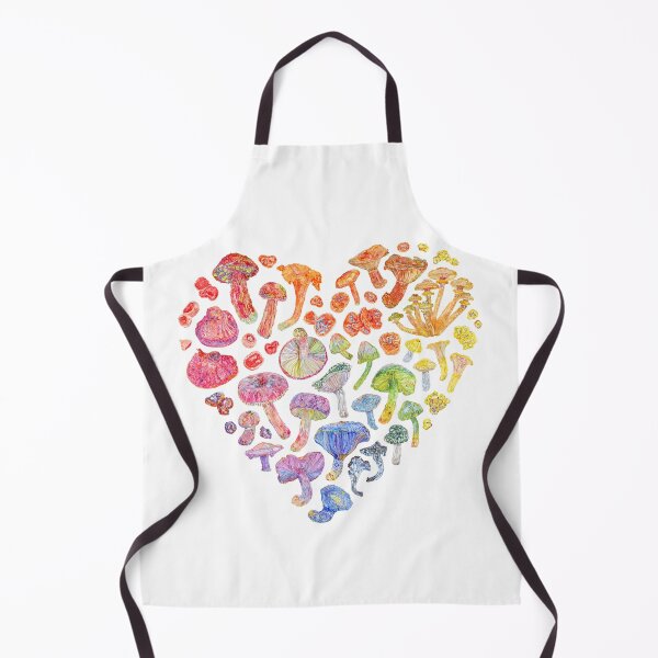 Item preview, Watercolor Rainbow Mushroom Heart designed and sold by beccaboyce.