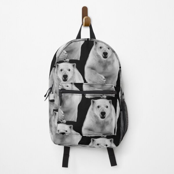 Item preview, Polar bear in attack mode, black and white designed and sold by Ingo Gerlach.