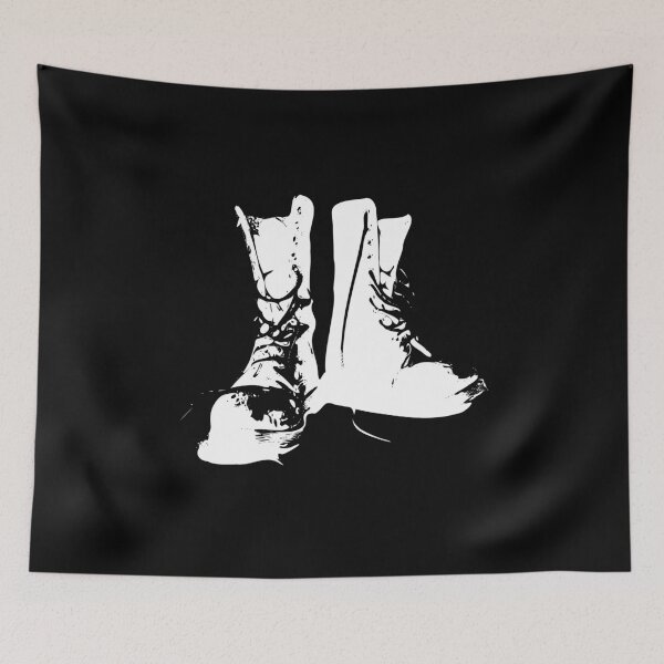 Item preview, Military distressed boots design designed and sold by PinnockDesigns.