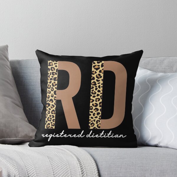 Item preview, Registered Dietitian cheetah leopard pattern typography | RD gifts | Cute dietitian gifts  designed and sold by Violet Treasures.