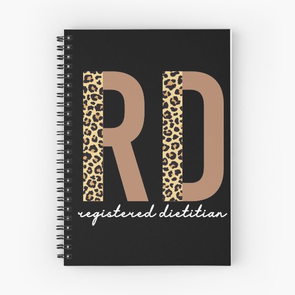 Item preview, Registered Dietitian cheetah leopard pattern typography | RD gifts | Cute dietitian gifts  designed and sold by Violet Treasures.