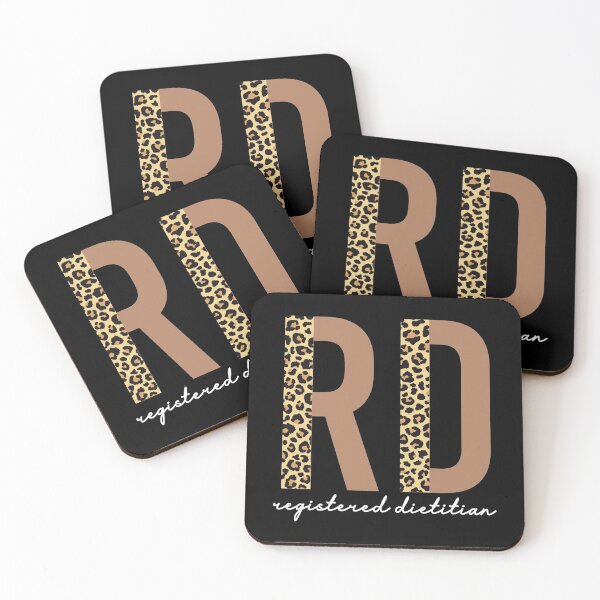 Item preview, Registered Dietitian cheetah leopard pattern typography | RD gifts | Cute dietitian gifts  designed and sold by Violet Treasures.