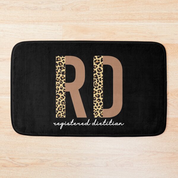 Item preview, Registered Dietitian cheetah leopard pattern typography | RD gifts | Cute dietitian gifts  designed and sold by Violet Treasures.