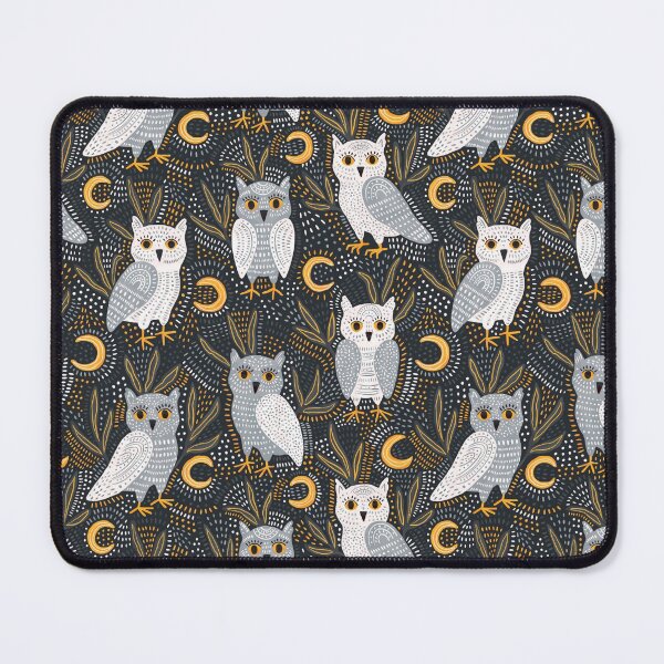 Item preview, Snowy Owls At Night Pattern designed and sold by DeKoro.
