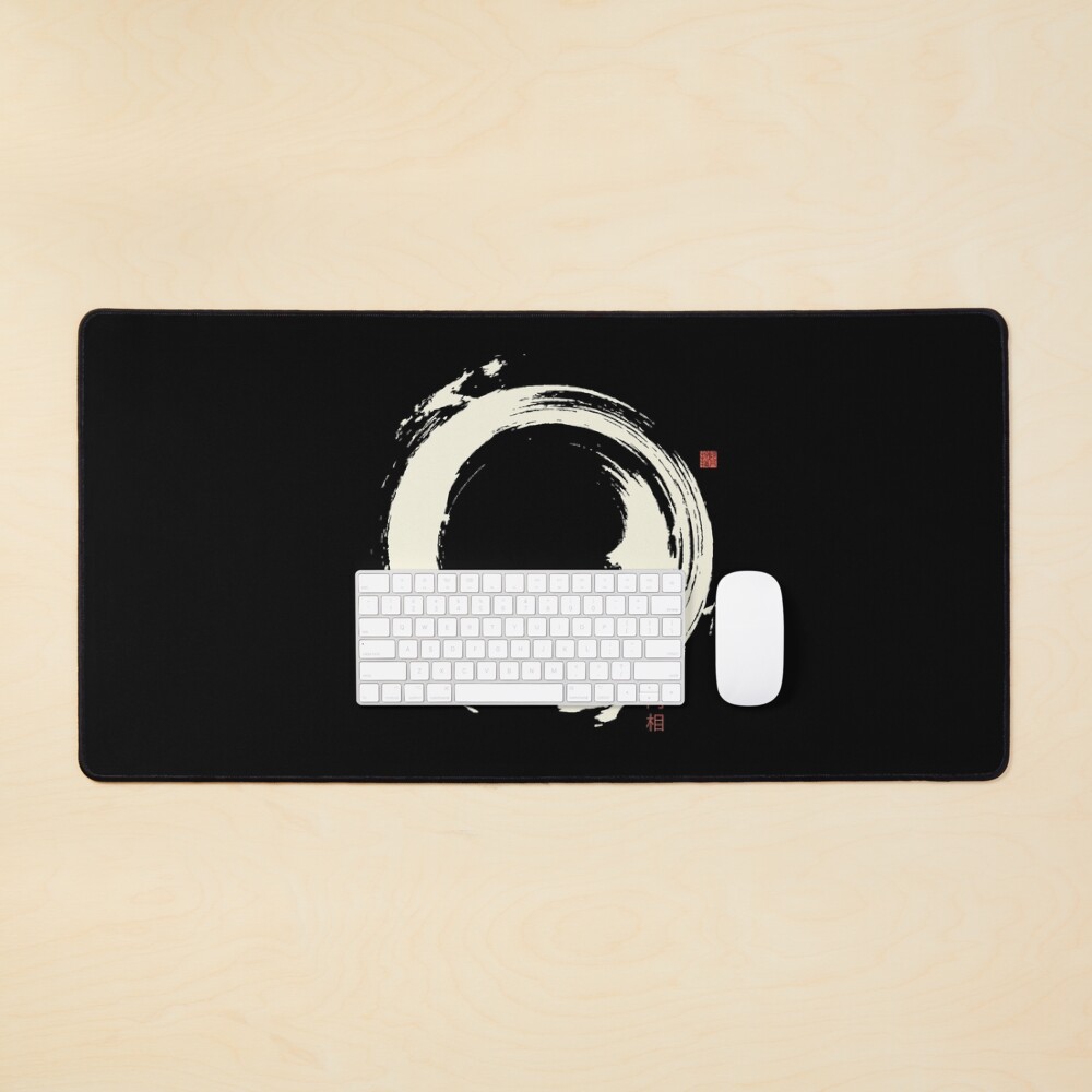 "Black Ensō / Japanese Zen Circle" Mouse Pad for Sale by ThothAdan