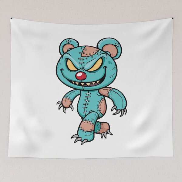 Item preview, cartoon evil teddy bear halloween designed and sold by kenishahembree.